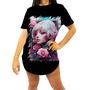 Imagem de Camiseta Longline Mulher de Rosas Paixão 9