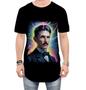 Imagem de Camiseta Longline Nikola Tesla Físico Inventor Eletrecidade 5