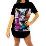 Imagem de Camiseta Longline Páscoa Coelhinho Artístico Design 11