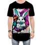 Imagem de Camiseta Longline Páscoa Coelhinho Artístico Design 3