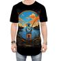 Imagem de Camiseta Longline Pesca Esportiva Peixes Azul Paz 8