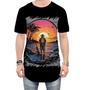 Imagem de Camiseta Longline Pesca Esportiva Pôr do Sol Peixes 8