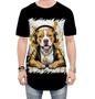 Imagem de Camiseta Longline Pitbull com Headphones 3