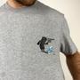 Imagem de Camiseta Lost Smurfs Gargamel Shadow Cinza - Masculina