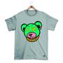 Imagem de Camiseta Máfia club Gola Redonda Estampa URSO XX 3 Streetwear fio 30.1 Penteado.