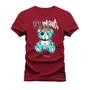 Imagem de Camiseta Malha Premium Estampada Unissex Urso Iths Worht