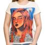 Imagem de Camiseta Manga Curta Crepe Estampa Redhead Girl