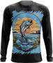 Imagem de Camiseta Manga Longa Pesca Esportiva Peixes Azul Paz 3