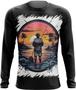 Imagem de Camiseta Manga Longa Pesca Esportiva Pôr do Sol Peixes 17