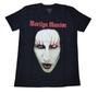Imagem de Camiseta Marilyn Manson Blusa Adulto Banda de Rock Oficial Licenciado Unissex Of0070 BM