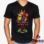 Imagem de Camiseta Mario e Deadpool 100% Algodão Mario Bros Geeko