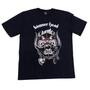 Imagem de Camiseta Mario Sátira Motorhead Rock Game BowserHead Preta HCD636 MB