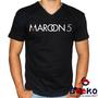 Imagem de Camiseta Maroon 5 100% Algodão Geeko