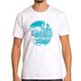 Imagem de Camiseta Masculina Algodão Burly Heads Estampa Praia Estilo Surf Skate Branca