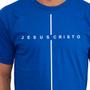 Imagem de Camiseta Masculina Algodão Evangélica Cristo Cruz