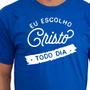 Imagem de Camiseta Masculina Algodão Evangélica Escolho Cristo