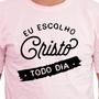 Imagem de Camiseta Masculina Algodão Evangélica Escolho Cristo