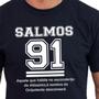 Imagem de Camiseta Masculina Algodão Evangélica Salmos 91