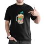 Imagem de Camiseta Masculina Algodao Gola Redonda Open Beer Estampa Cerveja Tropical Com Abridor de Garrafa