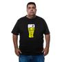 Imagem de Camiseta Masculina Algodao Plus Size Nunca Fiz Amigos Bebendo Leite Com Abridor De Garrafa