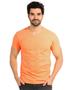 Imagem de Camiseta Masculina Anistia Decote V Algodão Slim Fit Laranja