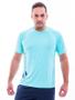 Imagem de Camiseta masculina azul água  com proteção UV50