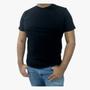 Imagem de Camiseta Masculina Básica Algodão Preta Branca Blusa Camisa