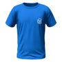 Imagem de Camiseta Masculina Bordada Azul 100% Algodão Premium