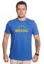 Imagem de Camiseta Masculina Brasil Copa Techmalhas 100% Algodão CAMAGBREST2