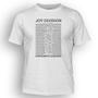 Imagem de Camiseta masculina Dasantigas malha 100% algodão estampa Joy Division - Unknown Pleasures em silk.