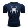 Imagem de Camiseta Masculina De Compressão Com Estampa De Aranha De Secagem Rápida Respirável Para Academia E