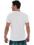 Imagem de Camiseta Masculina Decote V Algodão Slim Fit Branca