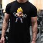 Imagem de Camiseta Masculina Dragon Ball Z Treino Musculação Academia Vegeta 