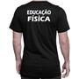 Imagem de Camiseta Masculina Educação Física Professor Personal Academia Frente E Costas