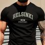 Imagem de Camiseta Masculina Helsinki Athletic Dept. - Algodão Respirável, Design Retro