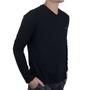 Imagem de Camiseta Masculina Highstil ML Slim Fit Preta - HS1648