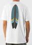 Imagem de Camiseta masculina Juvenil Surf Retro Greenish, Cor: Branco TAM: 10, 16 anos. Ref: CAM33010290