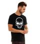 Imagem de Camiseta Masculina Kvra Skull Contrast - Preto