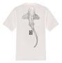 Imagem de Camiseta  Masculina Larga Unissex Street Surf Tubarão Branco