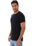 Imagem de Camiseta Masculina Lisa Algodão Com Elastano Fit Preta