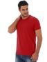 Imagem de Camiseta Masculina Lisa Algodão Com Elastano Fit Vermelha