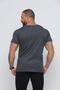Imagem de Camiseta Masculina Lisa Cinza Escuro Qualidade Premium Fio 30.1 Penteado 100% Algodão Vjottas