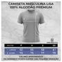 Imagem de Camiseta Masculina Lisa Preta 100% Algodão Premium - CMD Wearning