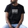 Imagem de Camiseta masculina odeio drama, mas faço