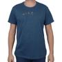 Imagem de Camiseta Masculina Ogochi Casual Slim Azul Mescla - 006484