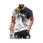 Imagem de Camiseta Masculina Oversized Vintage 3D - Estilo Harajuku Streetwear