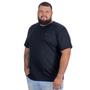 Imagem de Camiseta Masculina Plus Size  Kit 2 Pç Preto e Branco