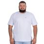 Imagem de Camiseta Masculina Plus Size  Kit 3 Pç Azul Cinza e Branco