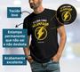 Imagem de Camiseta Masculina Preta Manga Curta Ele vem como relâmpago Moda Evangélica Cristã Gospel