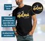 Imagem de Camiseta Masculina Preta Manga Curta Nada me abalará Moda Evangélica Cristã Gospel